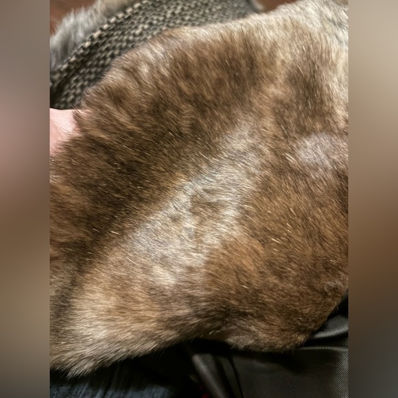 CINZIA ROCCA Italian Wool Cashmere Faux Fur Trim Toggle Coat - Picture 6 of 9